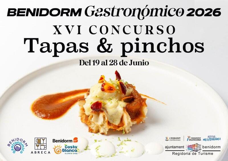 Cartel XVI Concurso de Tapas y Pinchos de Benidorm 2026